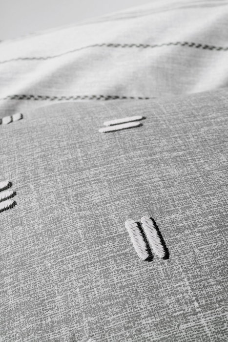 L'essentiel linge de maison Patara - Gris Juego de funda de edredón Doble